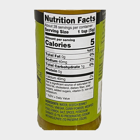 2 Bottles of Grace Caribbean Curry Scotch Bonnet Hot Pepper Sauce, 4.8 oz