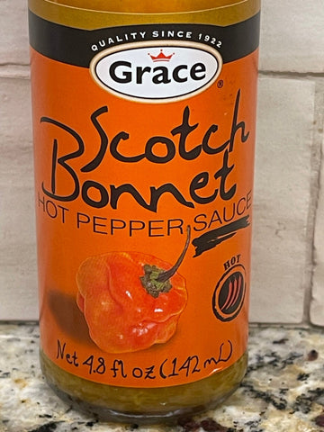 2 Bottles of Grace Scotch Bonnet Hot Pepper Sauce, 4.8 oz