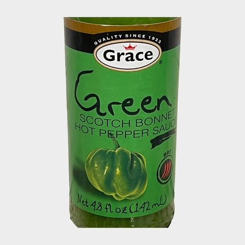 2 Bottles of Grace Green Scotch Bonnet Pepper Sauce, 4.8 oz