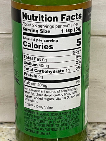 2 BOTTLES Grace Green Scotch Bonnet Pepper Sauce 4.8 oz Jamaican