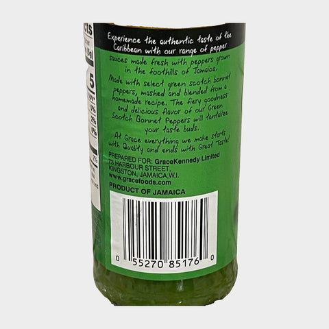 2 Bottles of Grace Green Scotch Bonnet Pepper Sauce, 4.8 oz