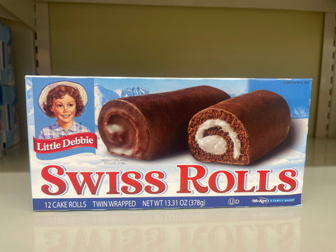 2 Boxes Little Debbie Swiss Rolls Chocolate Cake with Icing Snack