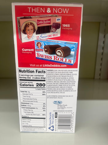 2 Boxes Little Debbie Swiss Rolls Chocolate Cake with Icing Snack