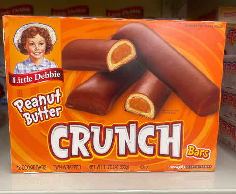 2 Boxes Little Debbie Peanut Butter Crunch Bars 24 Total Snacks