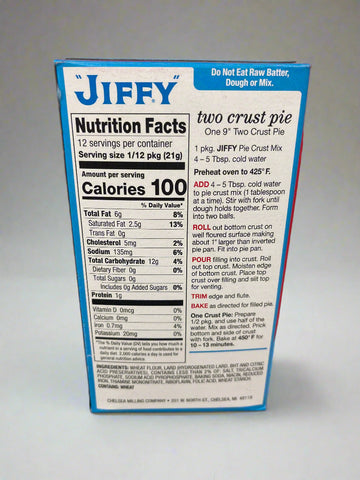 4 Boxes America's Favorite Jiffy Pie Crust Mix 9 Oz Dough Turnover