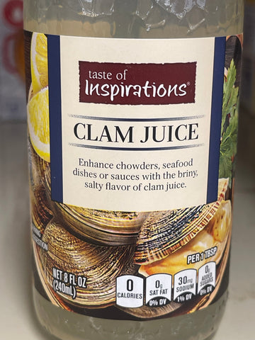 2 Bottle of Taste of Inspirations Clam Juice 8 oz chowder seafood sauce