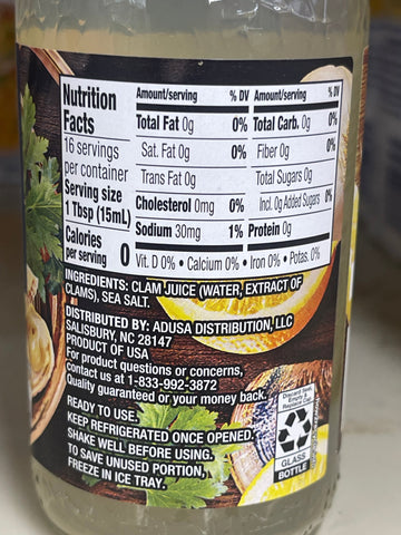 2 Bottle of Taste of Inspirations Clam Juice 8 oz chowder seafood sauce