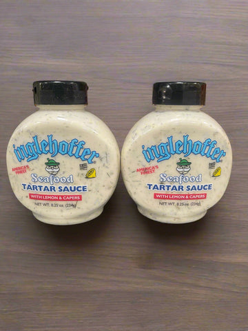 2 Bottles Inglehoffer Seafood Tartar Sauce 8.25 oz Bottle Seafood Fish Shrimp