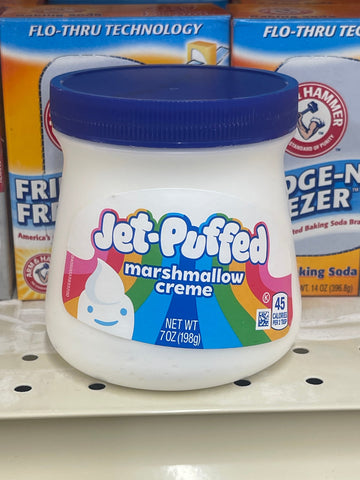 3 Jars Jet-Puffed Marshmallow Creme 7 oz Fluffernutter dessert