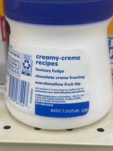 3 Jars Jet-Puffed Marshmallow Creme 7 oz Fluffernutter dessert