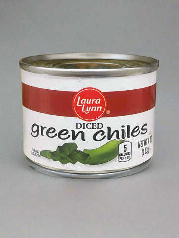 6 Laura Lynn Diced Green Chilies 4 oz Cans tacos burrito fajita quesadilla