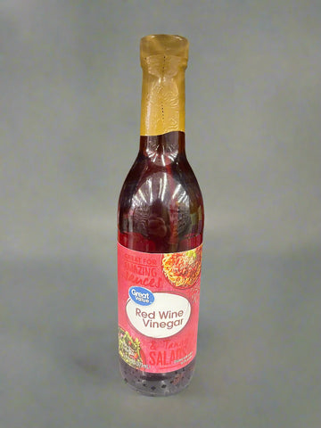 2 Bottles Great Value Red Wine Vinegar 12.7 fl oz Salad Marinade