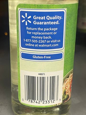 2 Bottles Great Value White Wine Vinegar 12.7 fl oz Chicken Dressing
