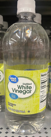 2 Bottles Great Value Distilled White Vinegar 32 fl oz Canning Cleaner