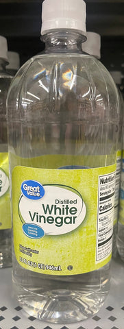 2 Bottles Great Value Distilled White Vinegar 32 fl oz Canning Cleaner
