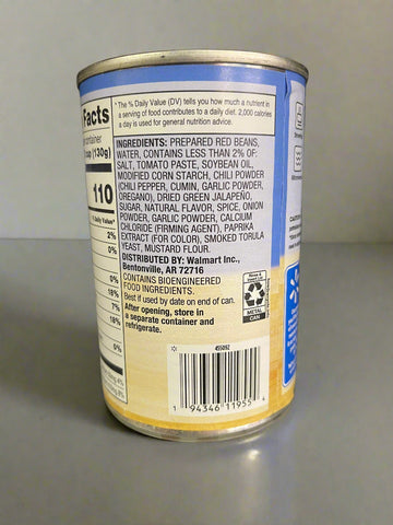6 CANS Great Value Hot Chili Beans 15.5 oz Can Vegetable jalapeno
