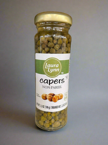 3 JARS Laura Lynn Non-Pareil Capers 3.5 oz Jar Salad Pickle Spanish