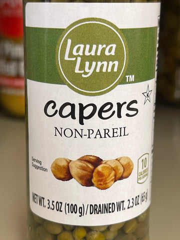 3 JARS Laura Lynn Non-Pareil Capers 3.5 oz Jar Salad Pickle Spanish