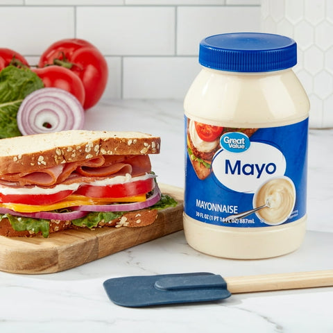 2 JARS Great Value Real Mayonnaise Mayo 30 oz Sandwich Dressing