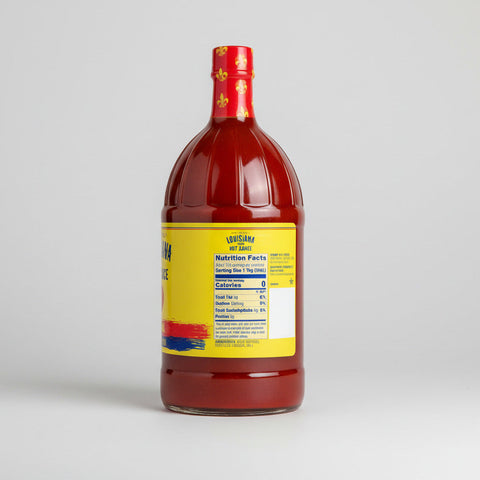 2 BOTTLES Louisiana Brand The Perfect Hot Sauce BIG 32 oz Bottle