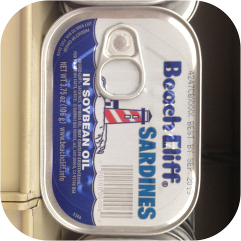 18 Cans Beach Cliff Sardines in Soybean Oil Herring Fish Can Snack Kipper Fresh
