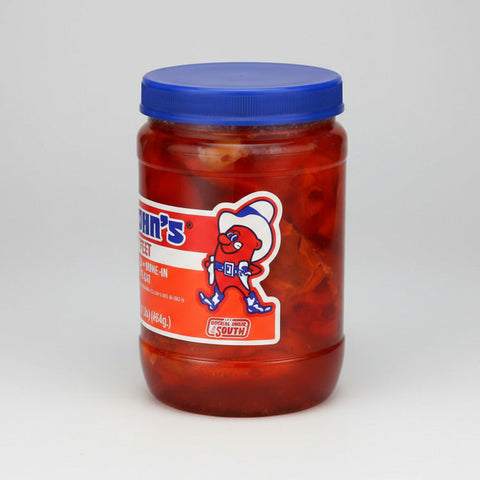 2 Jars Big John's Pickled Pig's Feet Cooked Sausage Wieners 16 oz