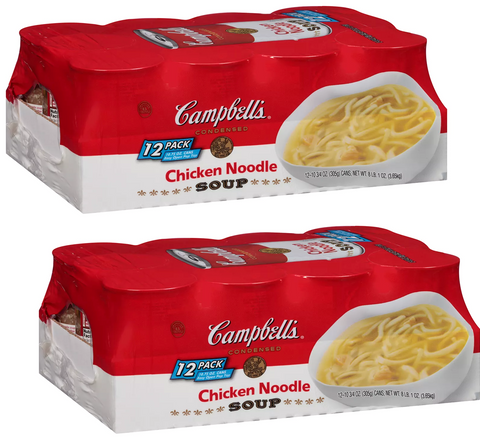 24 Cans of Campbell's Condensed Chicken Noodle Soup, 10.75 oz