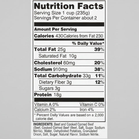 6 CANS Castleberry's Original Corned Beef Hash 15 oz Can Egg Sandwich Stew