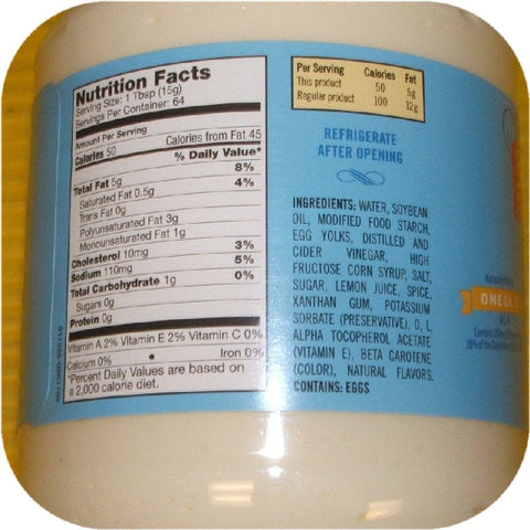 6 Quart Jars Duke's Light Mayonnaise Diet Dukes Mayo