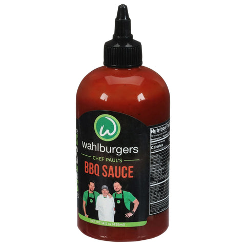 2 BOTTLES Wahlburgers BBQ Sauce 14.5 oz Squeeze Bottle Barbeque