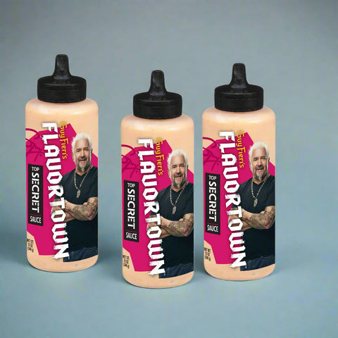 3 BOTTLES Guy Fieri's Flavortown Top Secret Sauce 12 oz Burger aioli