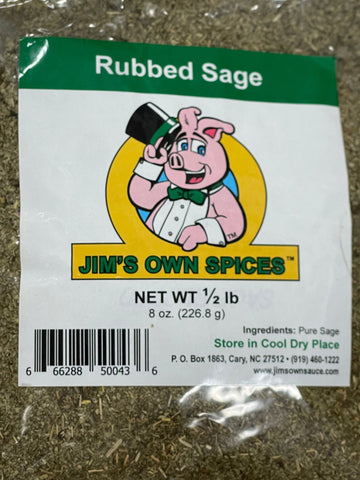 2 BAGS Jim’s Own Spices Rubbed Sage Sausage Seasoning 8 oz Pork Deer