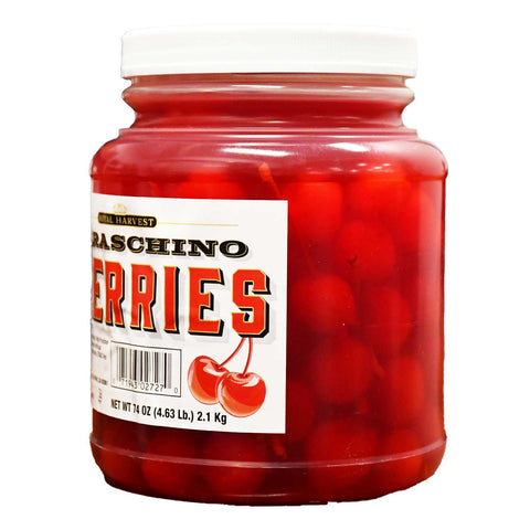 2 JARS Royal Harvest Maraschino Cherries 74 oz Jar Fruit Cherry