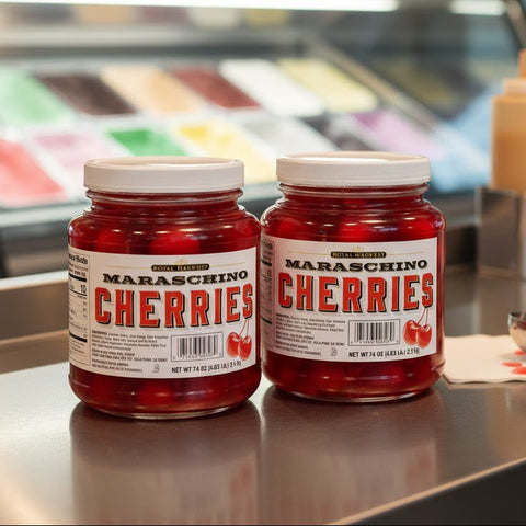 2 Jars Royal Harvest Maraschino Cherries 74 oz Jar