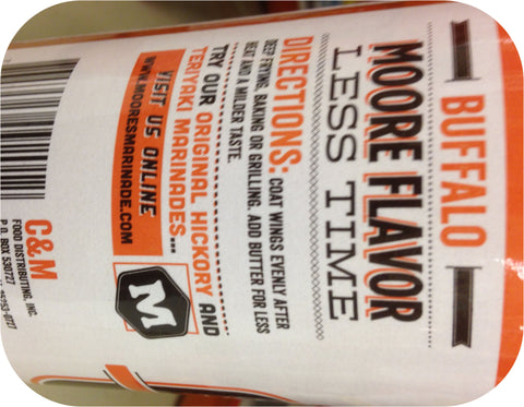 Moore's Buffalo Wing Sauce Marinade Chicken Hot Dip