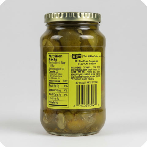Mount Olive Sweet Salad Cubes Relish 16 oz Salad Tuna Mt