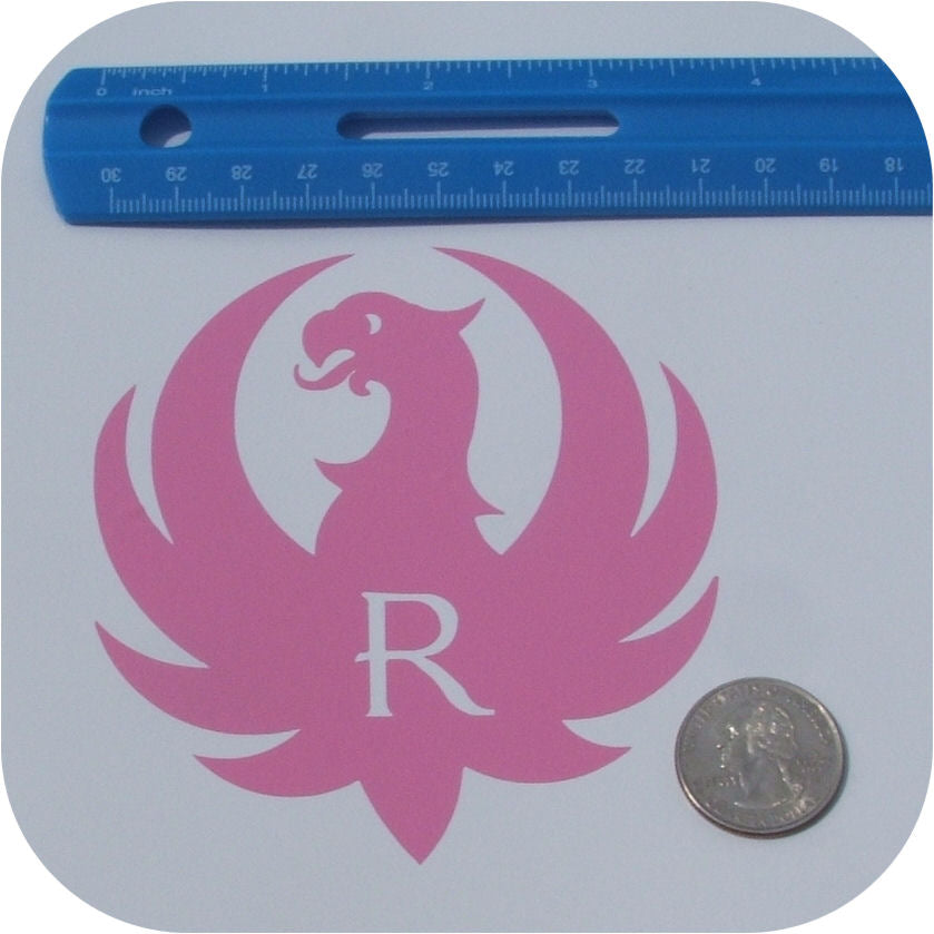 Pink Ruger Vinyl Sticker 10/22 LCP LC9 P89 SP101 9mm 357 38 45 Pistol Gun Sturm-19387