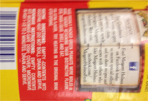 13.5 oz can PEANUT PATCH GREEN BOILED PEANUTS Flavor Protein Whole Snack