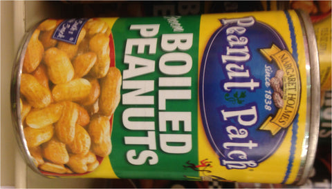 13.5 oz can PEANUT PATCH GREEN BOILED PEANUTS Flavor Protein Whole Snack