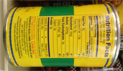 13.5 oz can PEANUT PATCH GREEN BOILED PEANUTS Flavor Protein Whole Snack