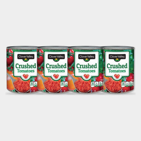 4 Cans Clover Valley Crushed Tomatoes, 28 oz