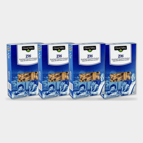 4 Bags Clover Valley Ziti Pasta, 16 oz