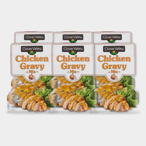 6 Packets Clover Valley Chicken Gravy Mix, 1 oz