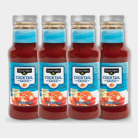 4 Bottles Clover Valley Cocktail Sauce, 12 oz
