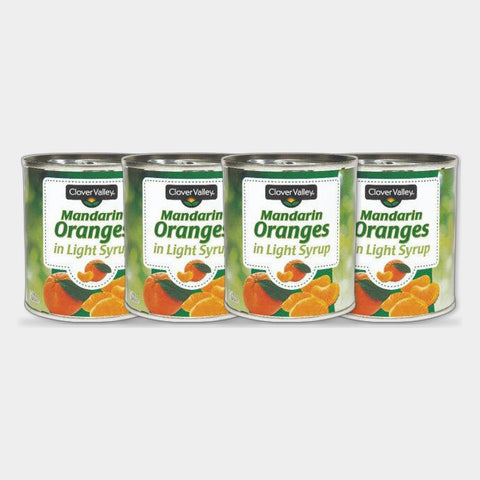 4 Cans Clover Valley Canned Mandarin Oranges, 11 oz
