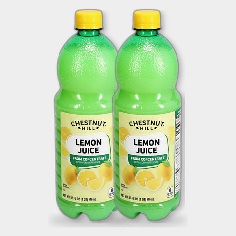 2 Bottles Chestnut Hill Lemon Juice, 32 fl oz