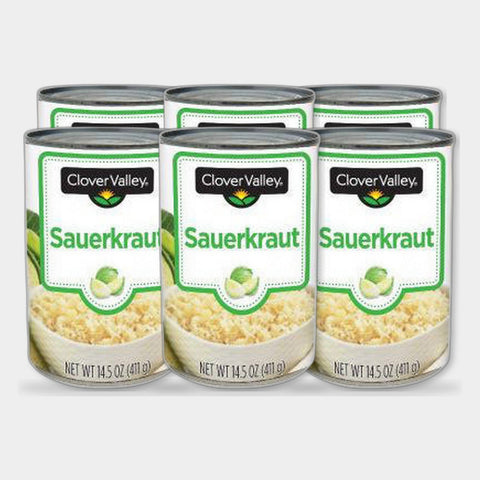 6 Cans Clover Valley Sauerkraut, 14.5 oz