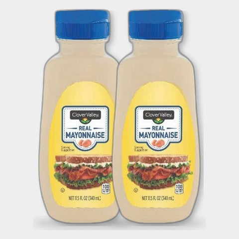 2 Jars Clover Valley Real Mayonnaise, 11.5 oz