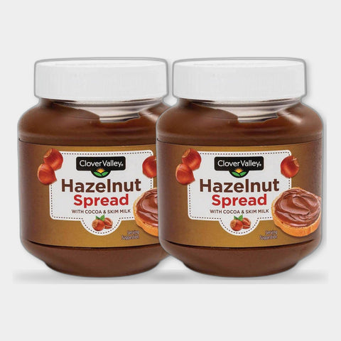 2 Jars Clover Valley Chocolate Hazelnut Spread, 13 oz