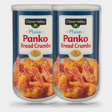 2 Bags Clover Valley Plain Panko Bread Crumbs, 8 oz